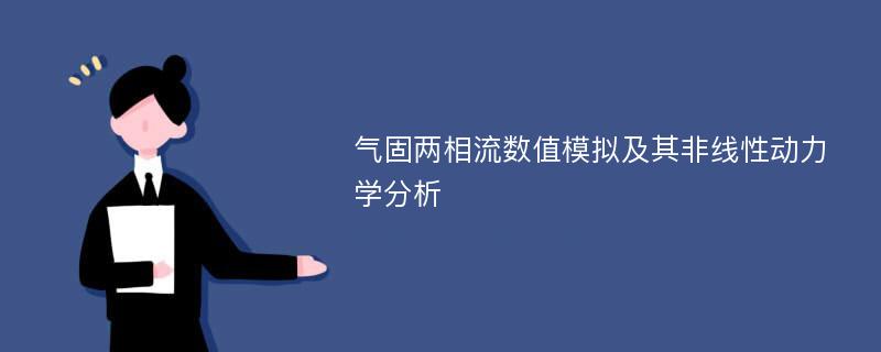 气固两相流数值模拟及其非线性动力学分析