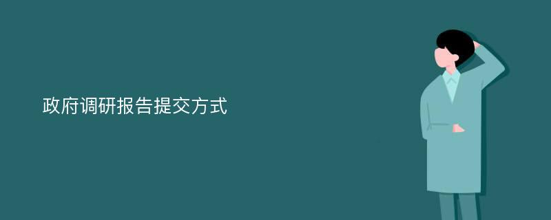 政府调研报告提交方式